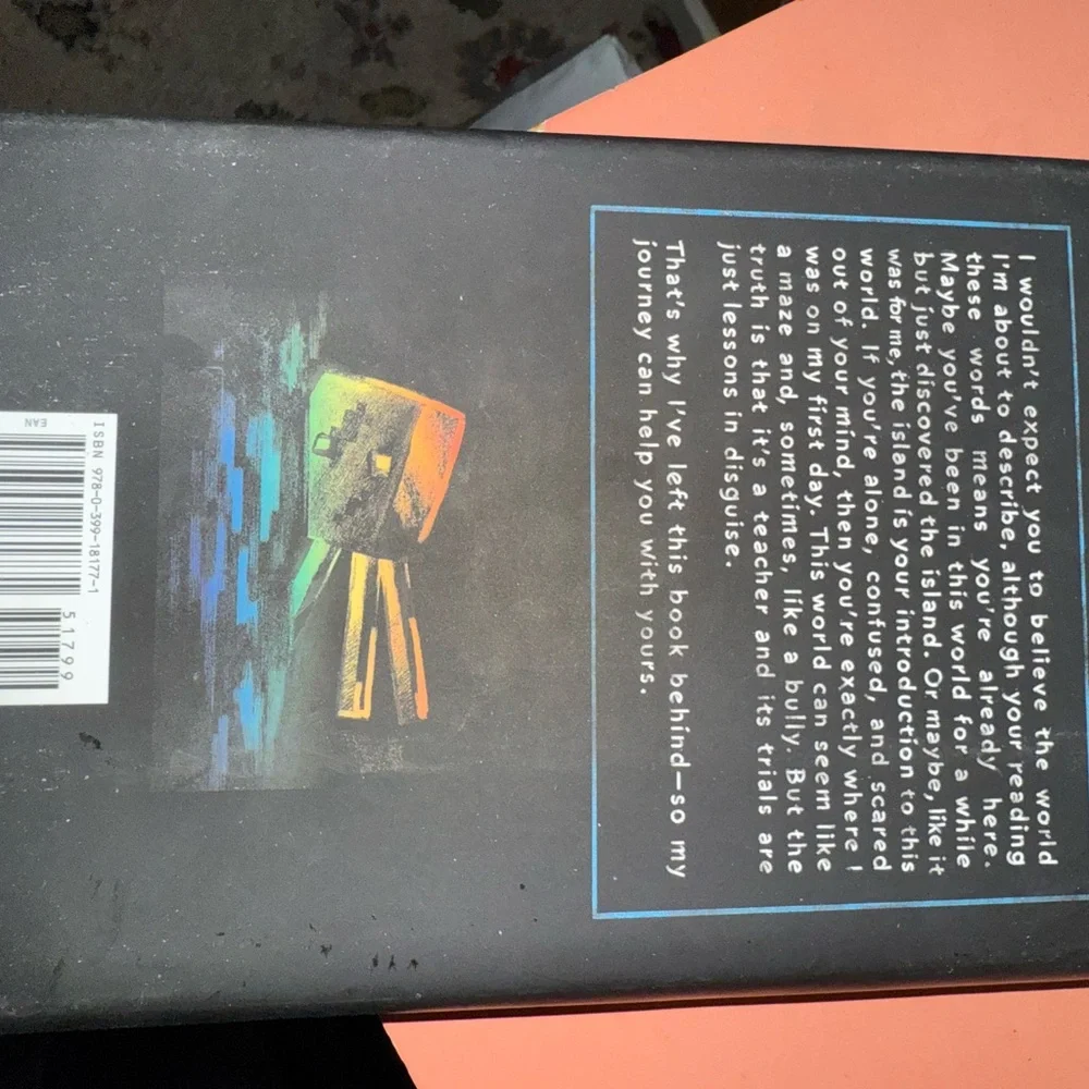 Minecraft: The Island by Max Brooks - Black Cover